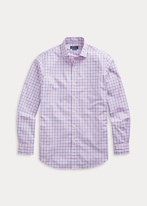 Camisa Polo Ralph Lauren Hombre Rosas / Azules / Multicolor - Classic Fit Plaid Poplin - LFMUR8570